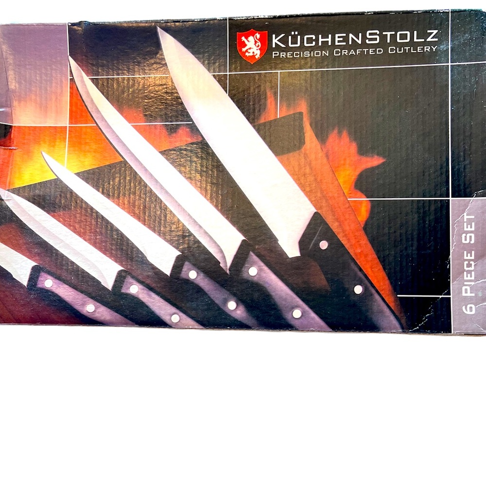Kuchenstolz Precision 6-Piece Crafted Cutlery Plus Cutting Board. New in Box.